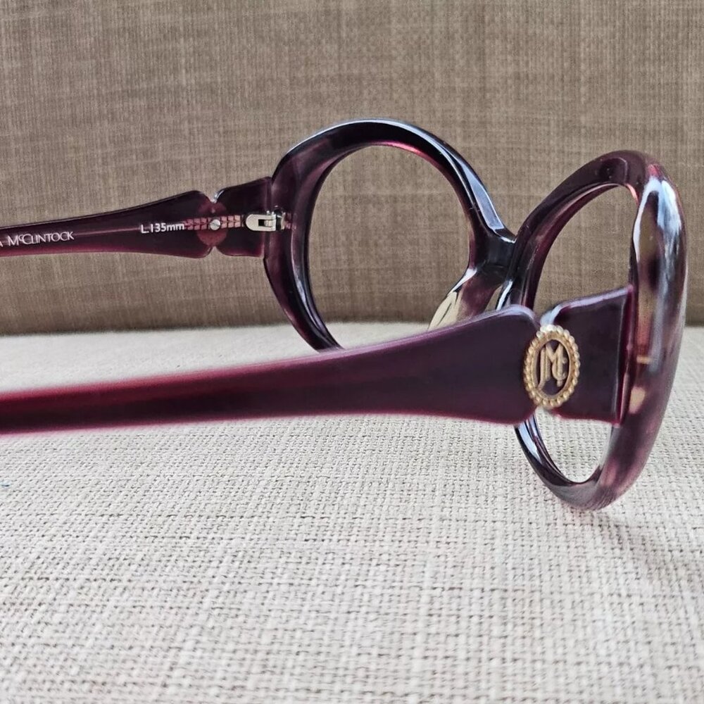 Jessica Mcclintock Women Eyeglasses/Sunglasses Frame Augergime Laminate Glasses - Picture 3 of 12